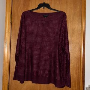 Cranberry Knit Plus Size Sweater!